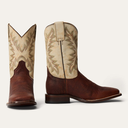 Cole Bison Boots White/Brown - Stetson