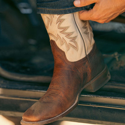Cole Bison Boots White/Brown - Stetson