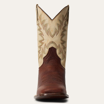 Cole Bison Boots White/Brown - Stetson