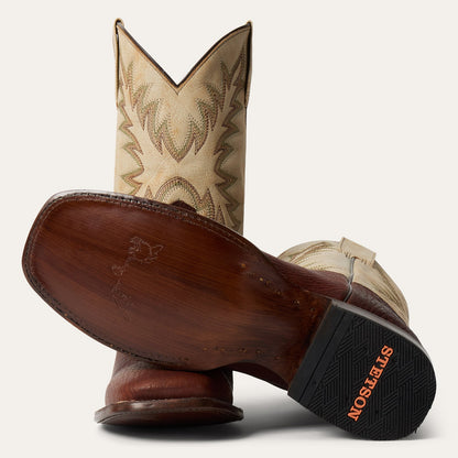 Cole Bison Boots White/Brown - Stetson