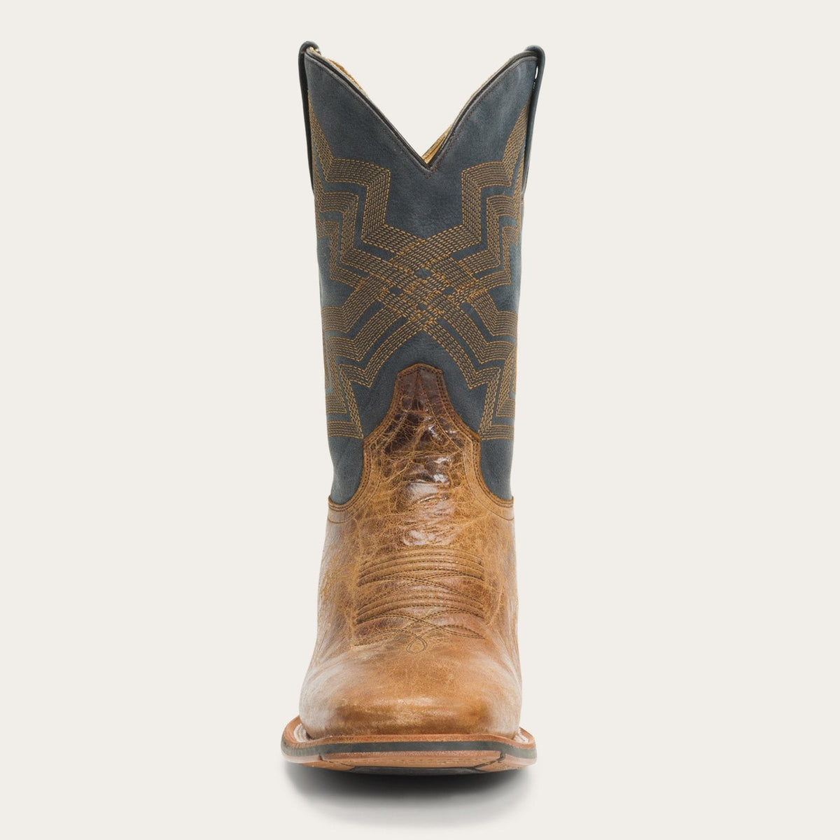 Goddard Burnished Blue & Brown Leather Boot Brown - Stetson