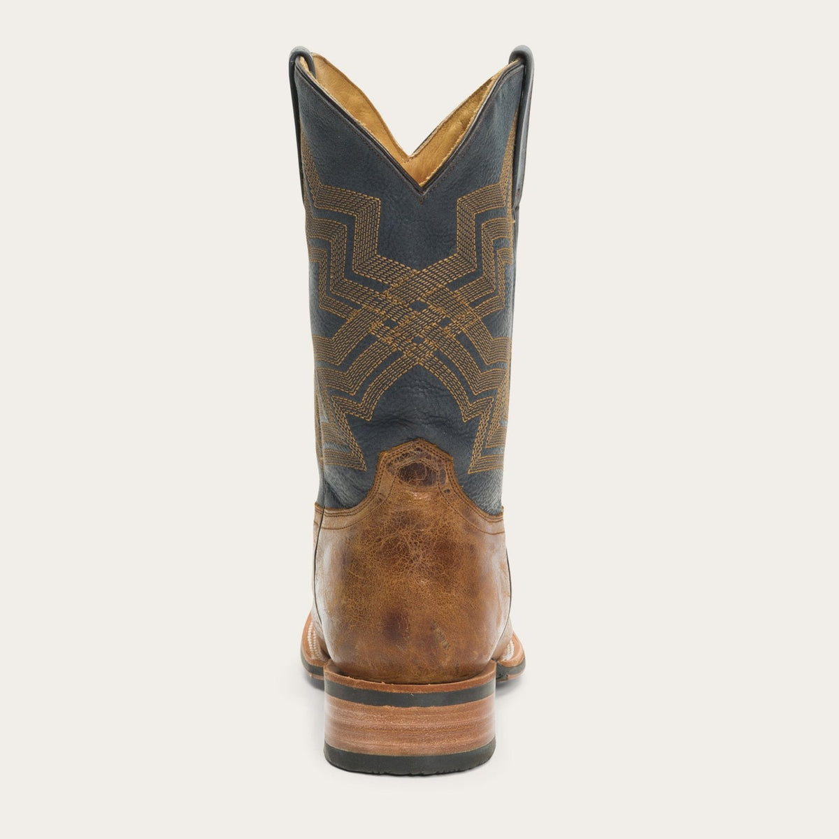 Goddard Burnished Blue & Brown Leather Boot Brown - Stetson