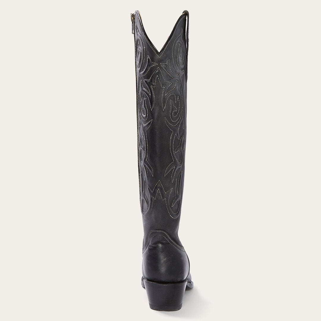 Blair Corded Side Zip Cowboy Boot Black - Stetson
