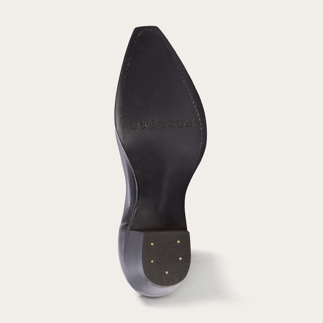 Blair Corded Side Zip Cowboy Boot Black - Stetson