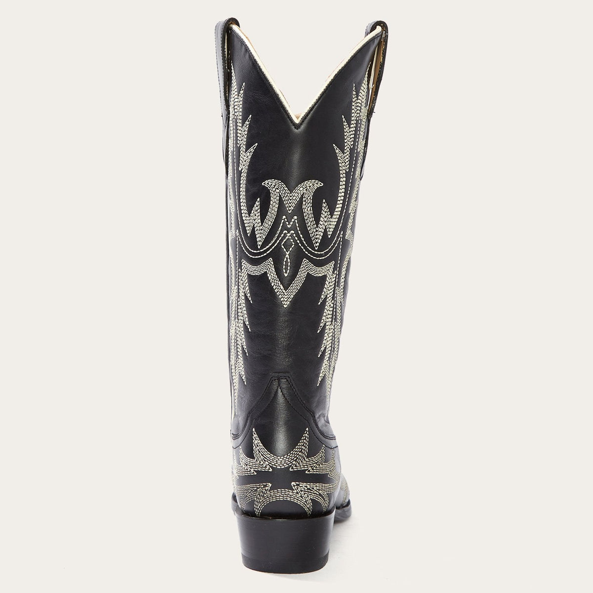 Tina Black & White Flame Embroidered Cowboy Boot Black - Stetson