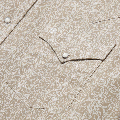 Medallion Print Western Shirt Brown - Stetson