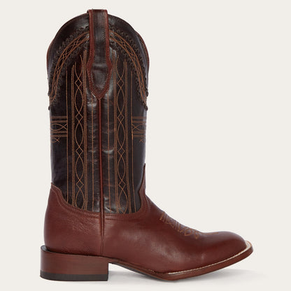 Denver Brown Goat Hand Stitched Cowboy Boot Brown - Stetson