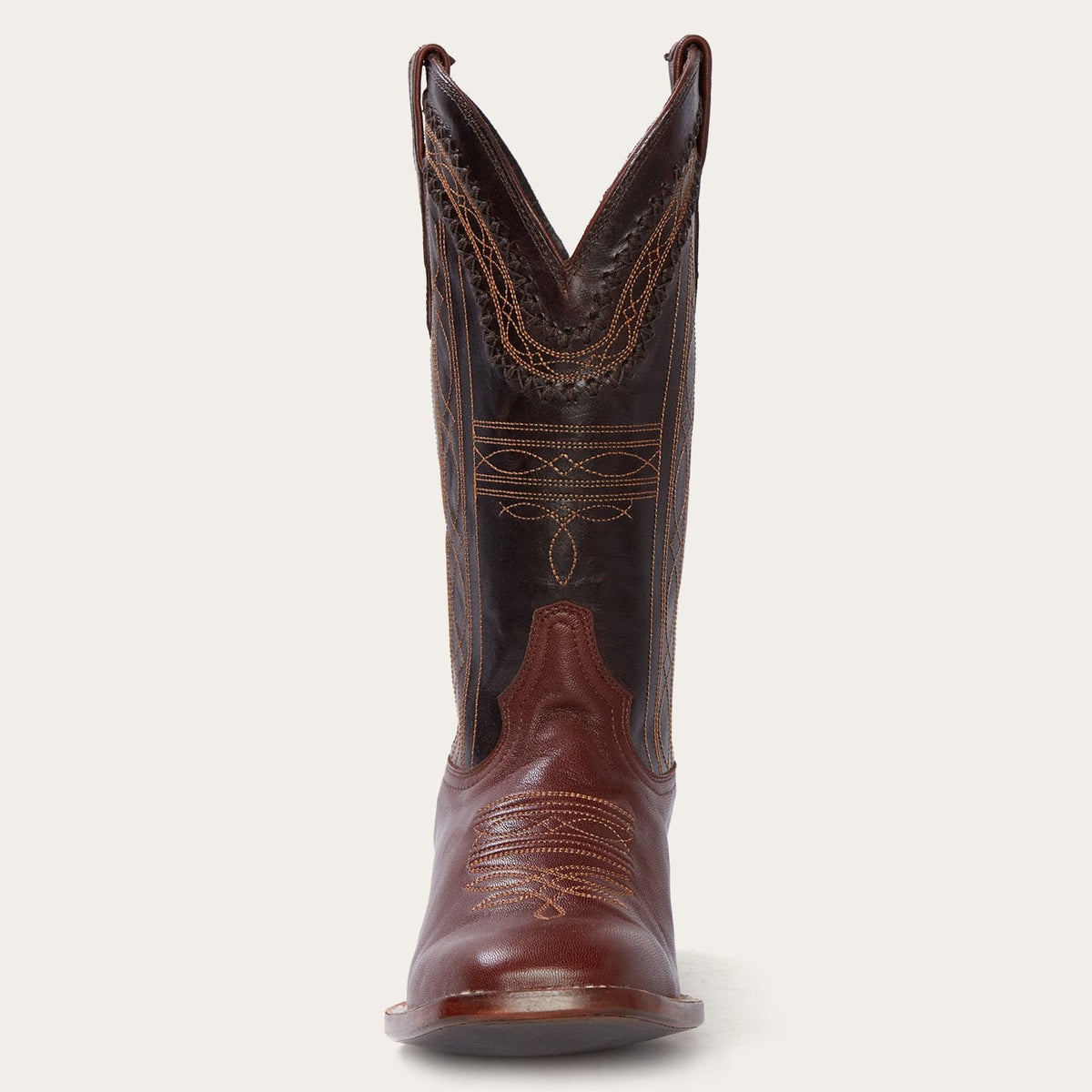 Denver Brown Goat Hand Stitched Cowboy Boot Brown - Stetson