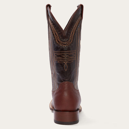 Denver Brown Goat Hand Stitched Cowboy Boot Brown - Stetson