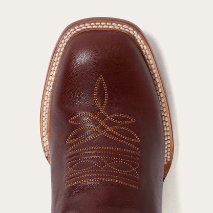 Denver Brown Goat Hand Stitched Cowboy Boot Brown - Stetson