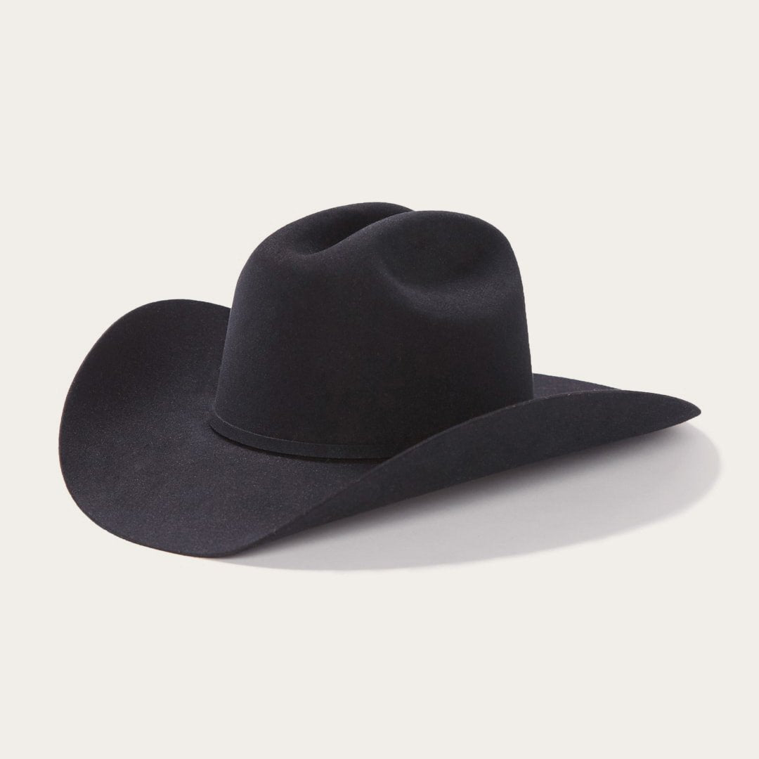 Lariat 5X Cowboy Hat - 4 5/8" Crown Black - Stetson