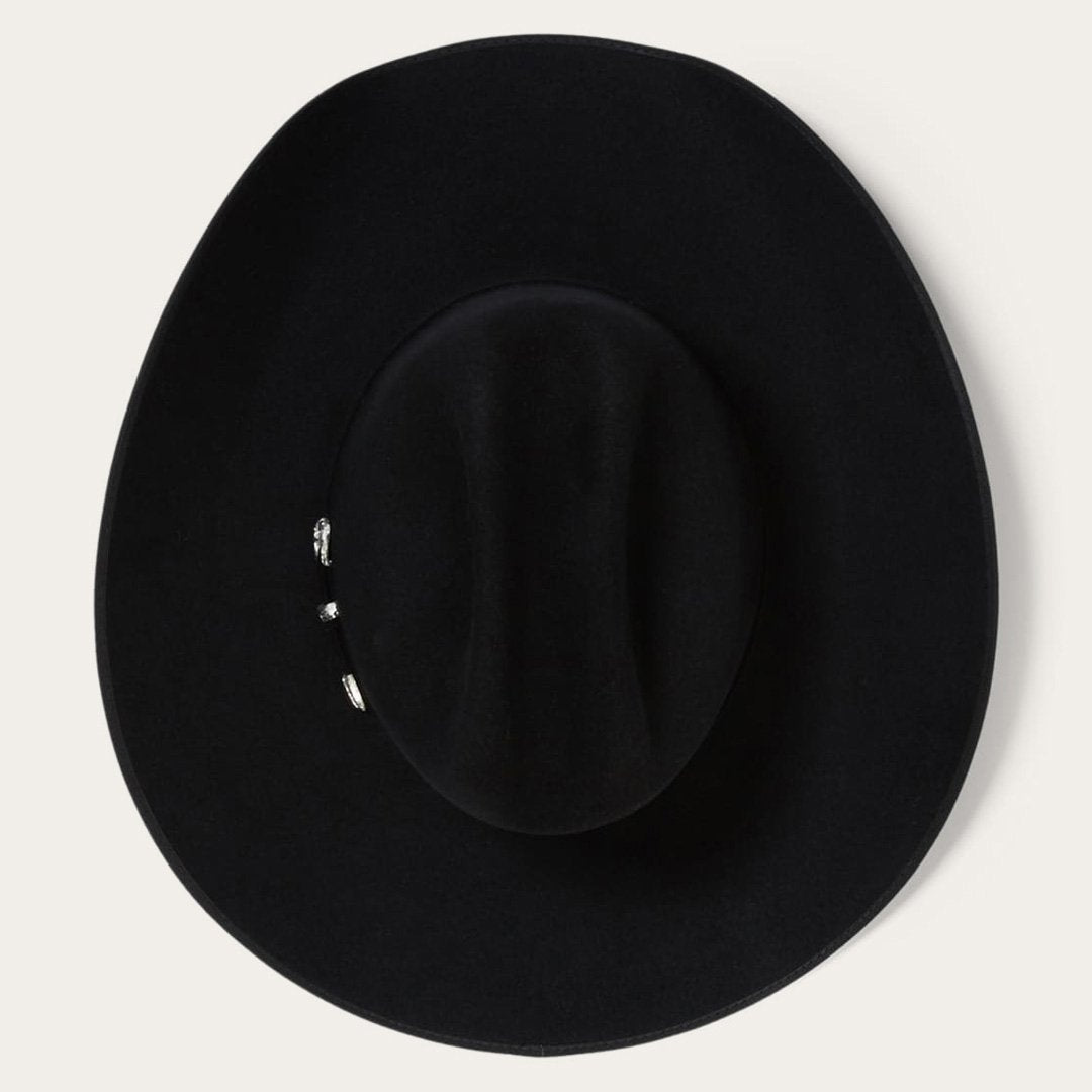 Lariat 5X Cowboy Hat - 4 5/8" Crown Black - Stetson