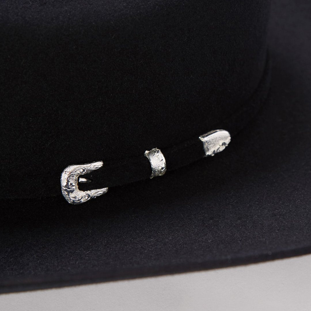 Lariat 5X Cowboy Hat - 4 5/8" Crown Black - Stetson